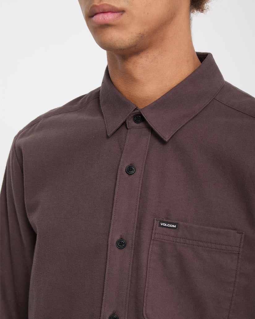 Camisa Caden Solid - Raisin