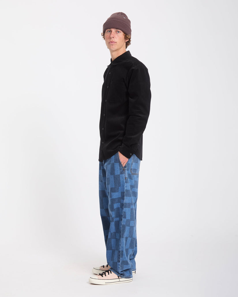 Camisa Zander Corduroy - Black Combo
