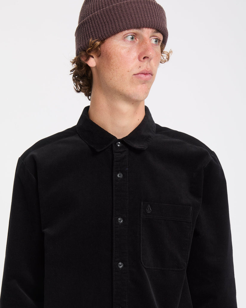 Camisa Zander Corduroy - Black Combo