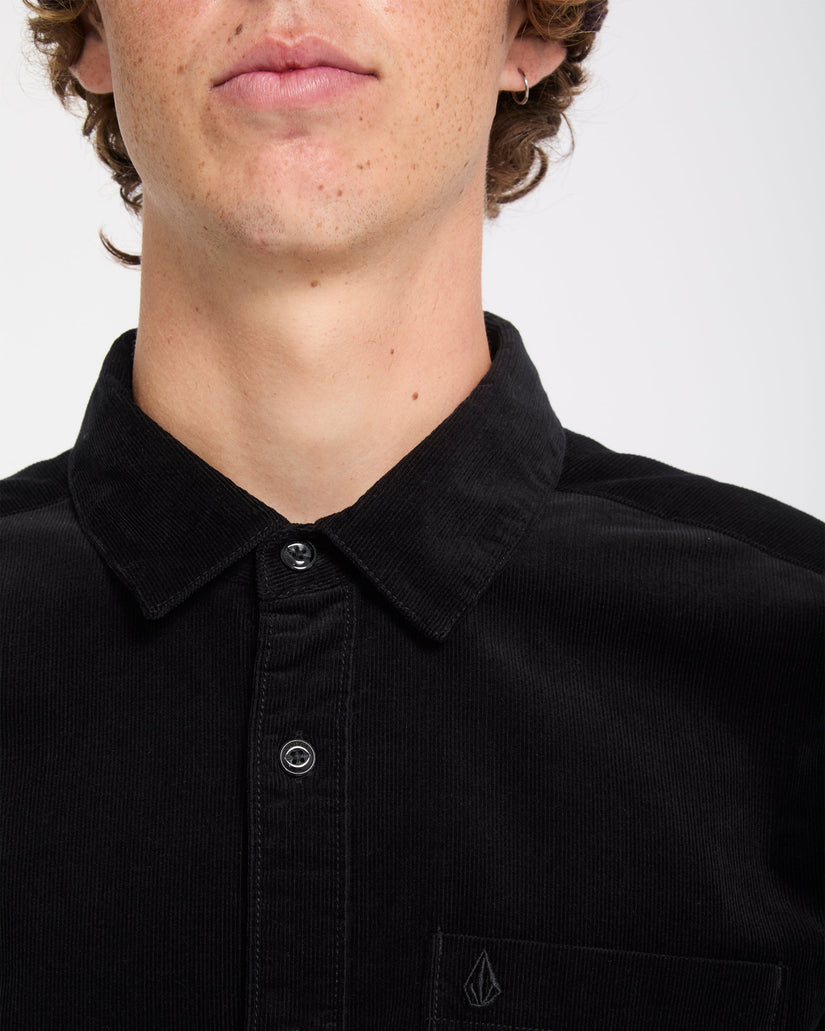Camisa Zander Corduroy - Black Combo