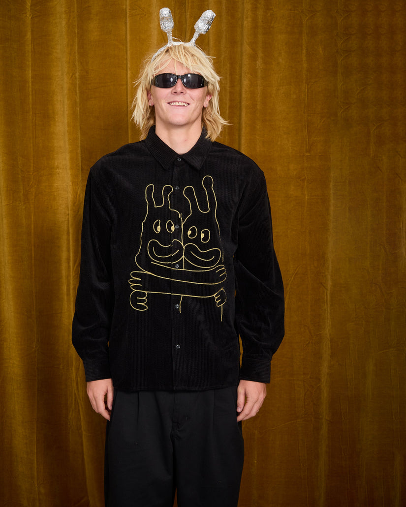 Camisa Ozzy Corduroy - Black