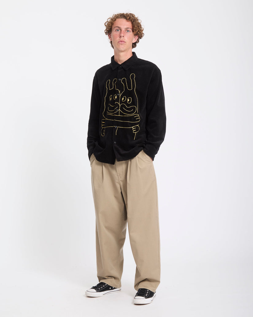 Camisa Ozzy Corduroy - Black