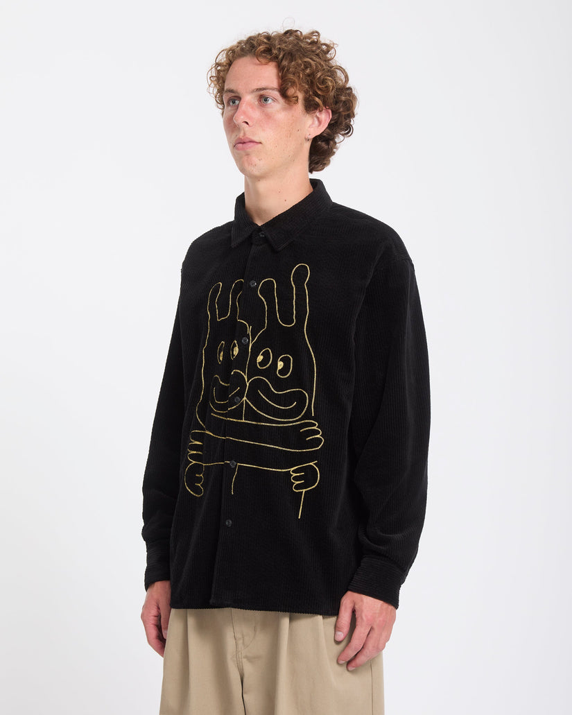 Camisa Ozzy Corduroy - Black