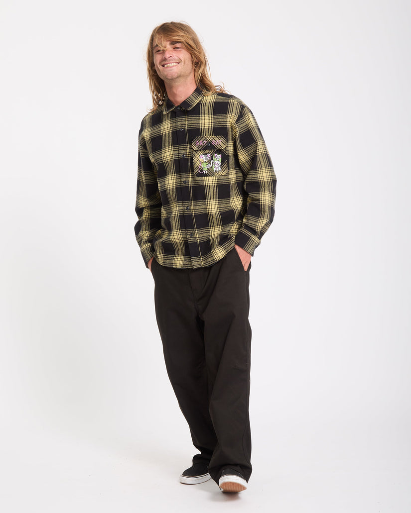 Camisa Ozzy Plaid - Mustard