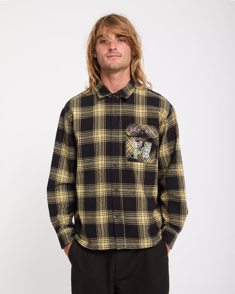 Camisa Ozzy Plaid - Mustard
