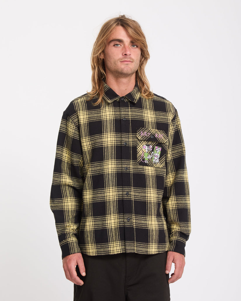 Camisa Ozzy Plaid - Mustard