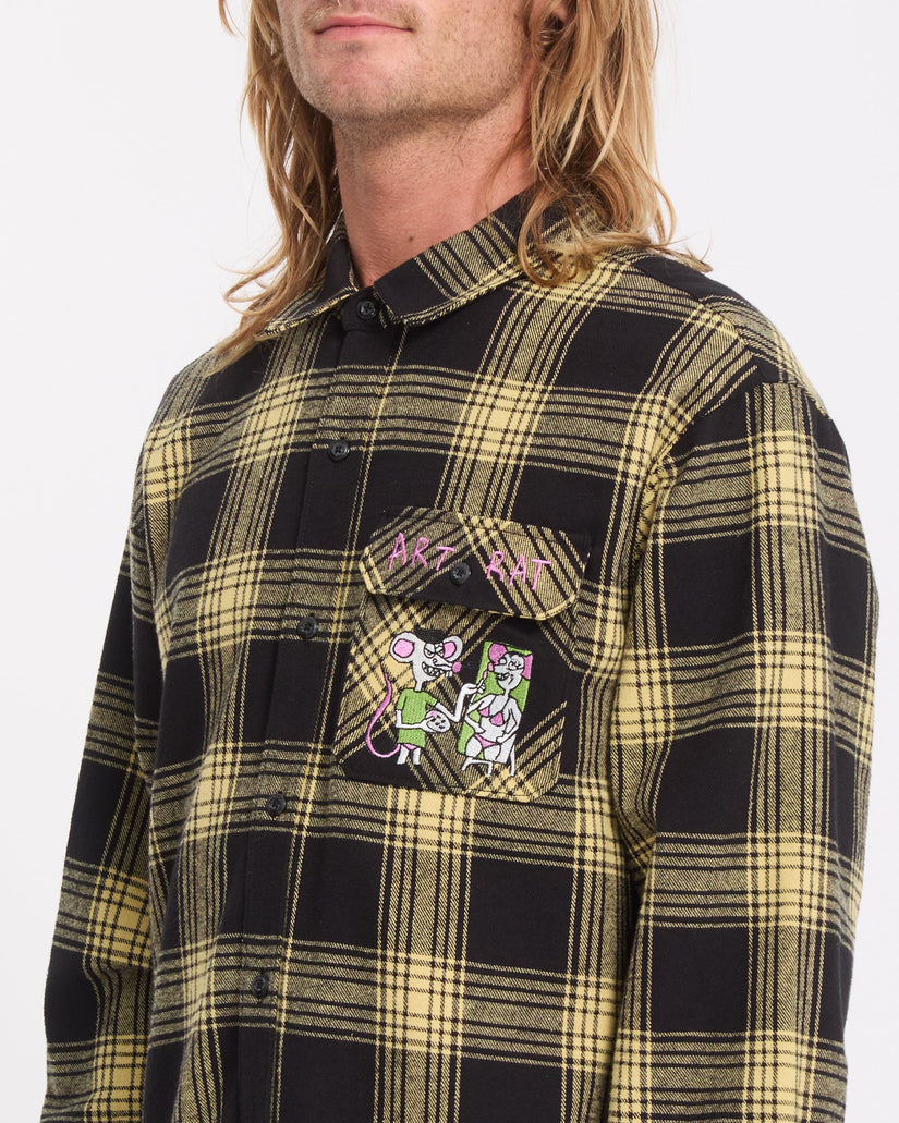 Camisa Ozzy Plaid - Mustard