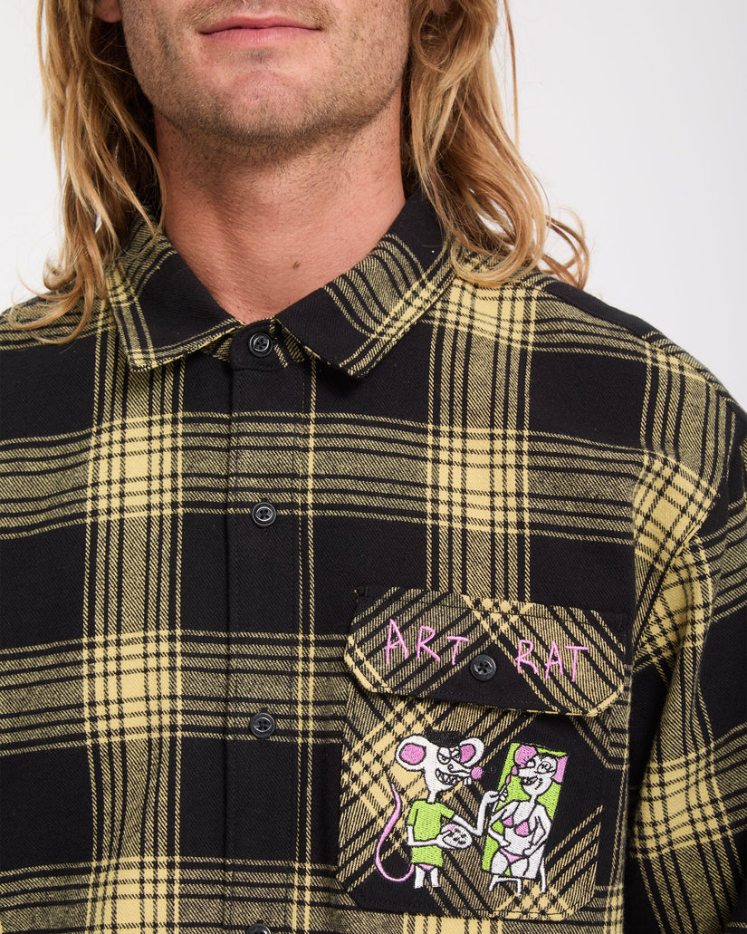 Camisa Ozzy Plaid - Mustard