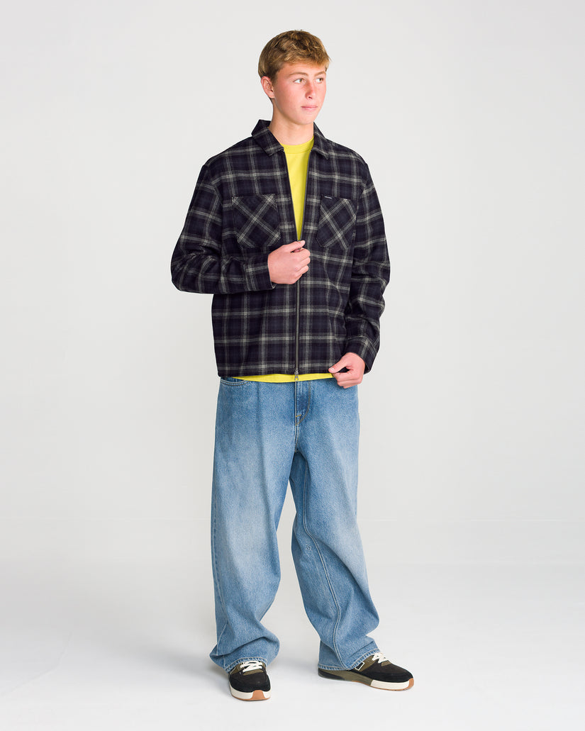 Camisa Fieldstone Zip Up - Black
