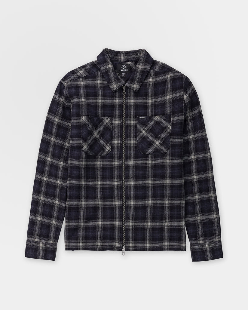 Camisa Fieldstone Zip Up - Black