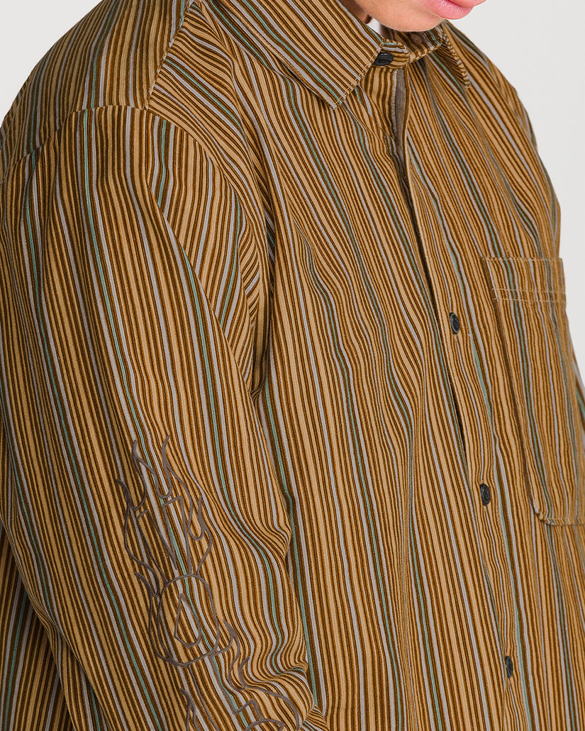 Camisa Casey Jones Corduroy - Dull Gold