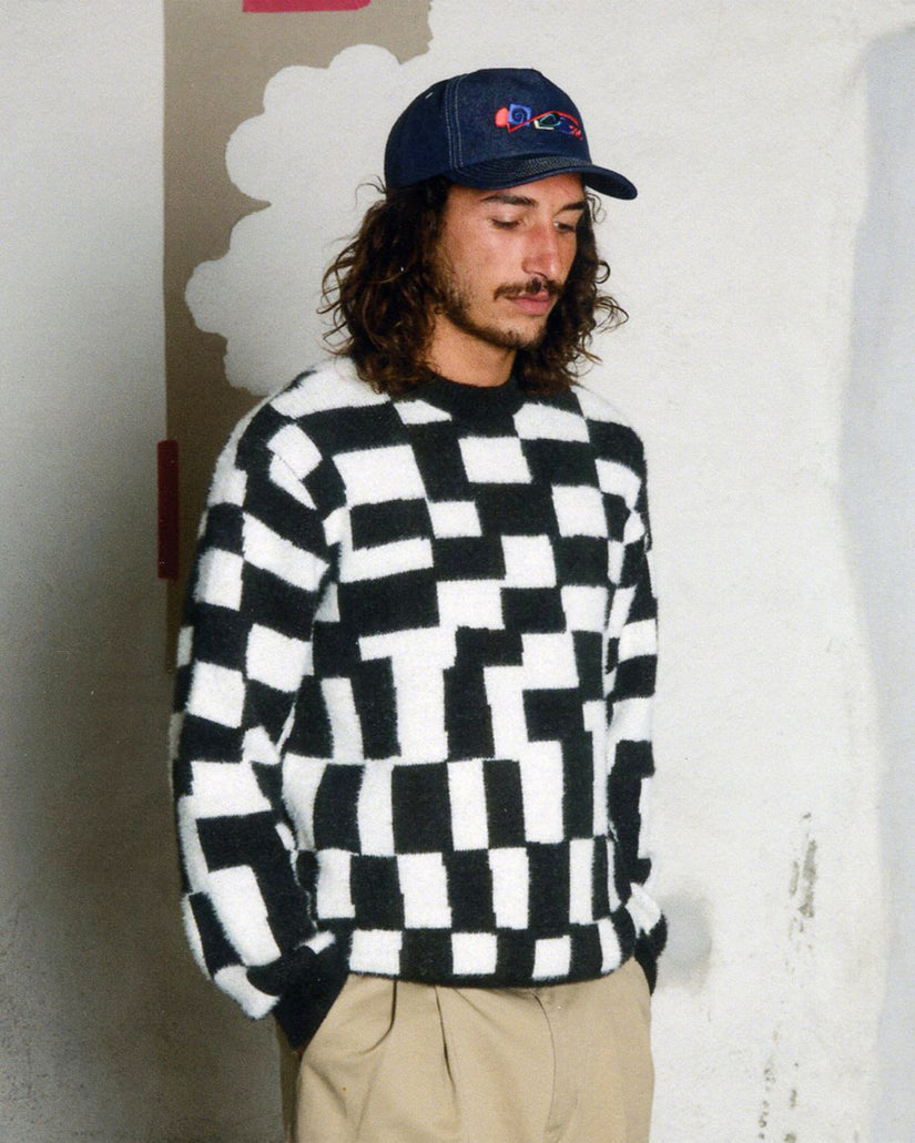 Jersey Carrau Check - Black