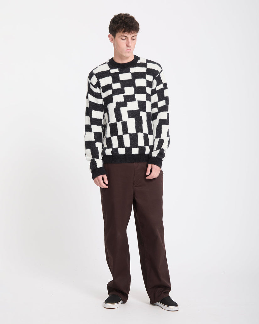 Jersey Carrau Check - Black