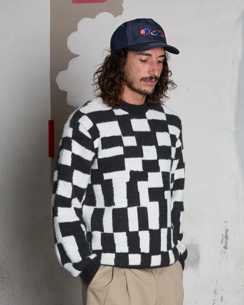 Jersey Carrau Check - Black