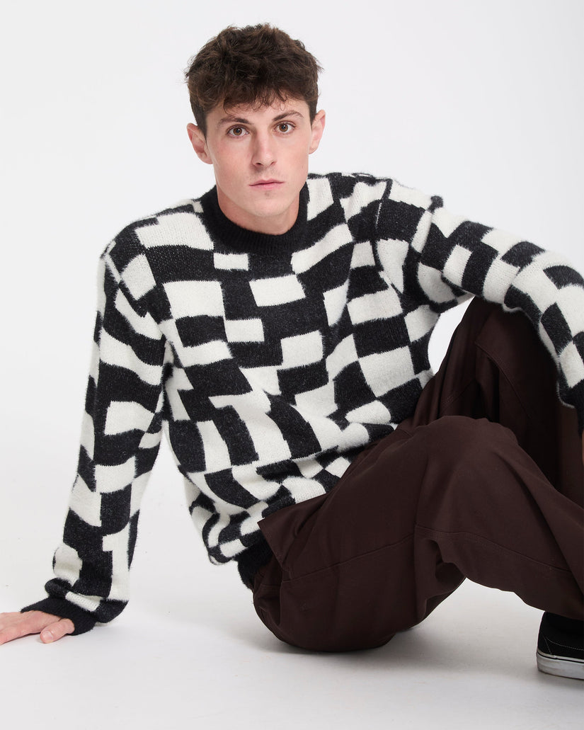Jersey Carrau Check - Black