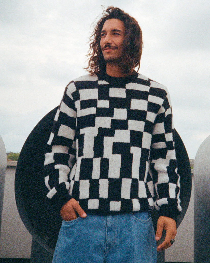Jersey Carrau Check - Black