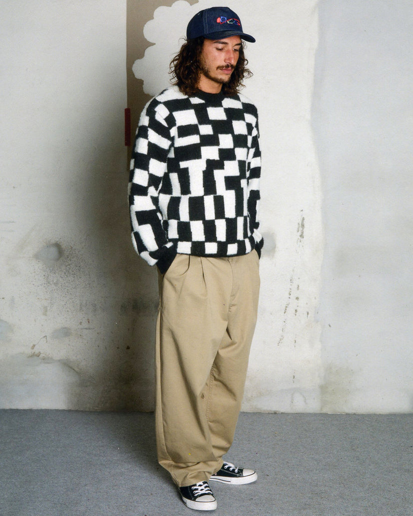 Jersey Carrau Check - Black
