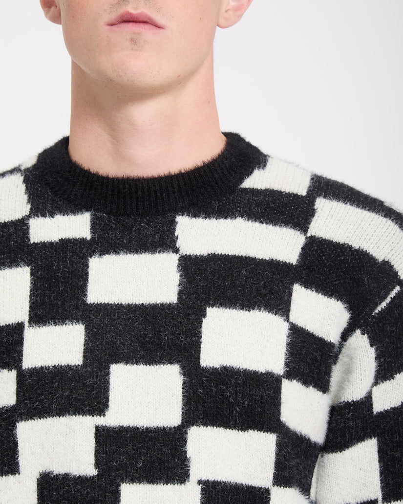 Jersey Carrau Check - Black