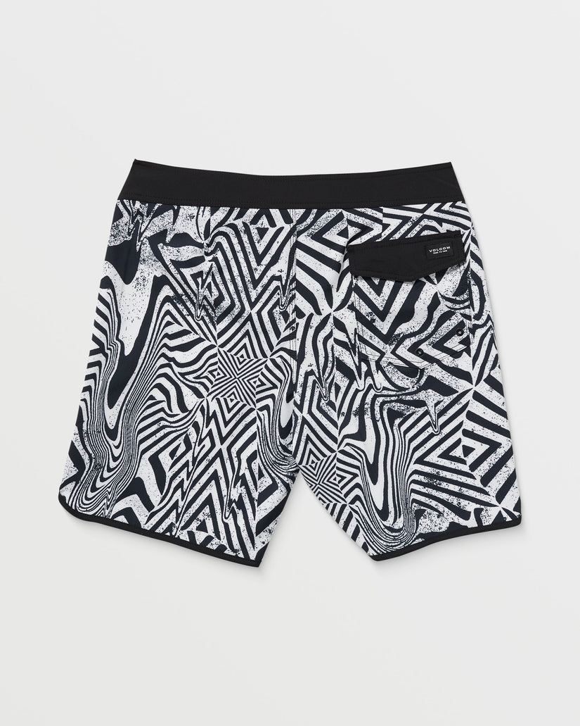 Boardshort Infuse Scallop Mod 19" - White Black