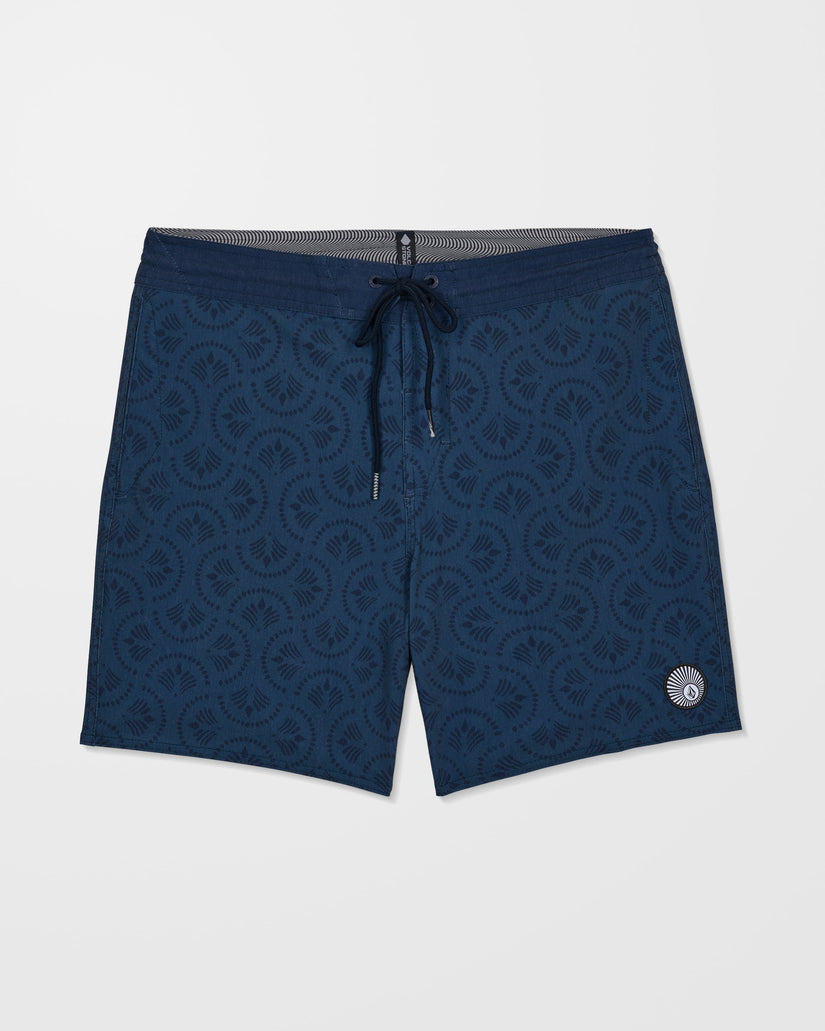 Bañador Psych Cotton Stoney 17" - Midnight Blue