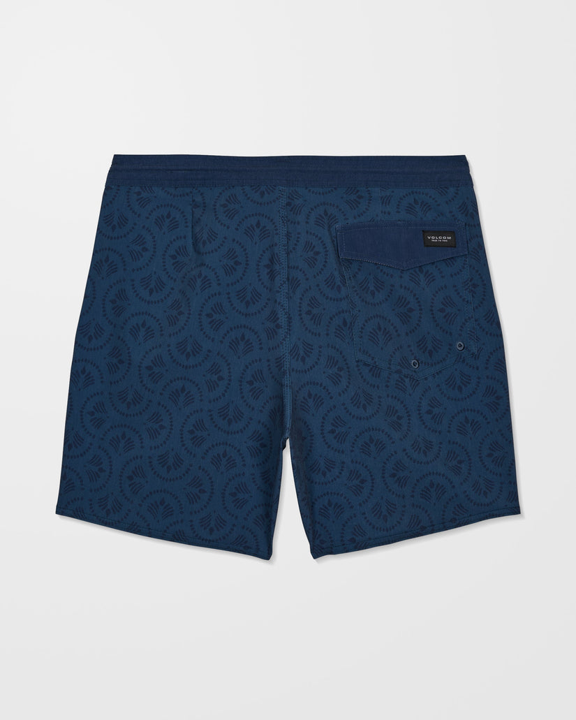 Bañador Psych Cotton Stoney 17" - Midnight Blue