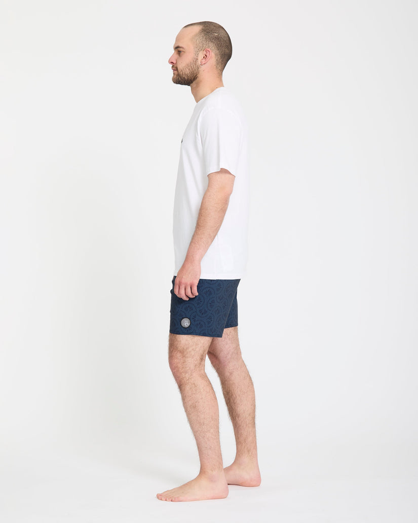 Bañador Psych Cotton Stoney 17" - Midnight Blue