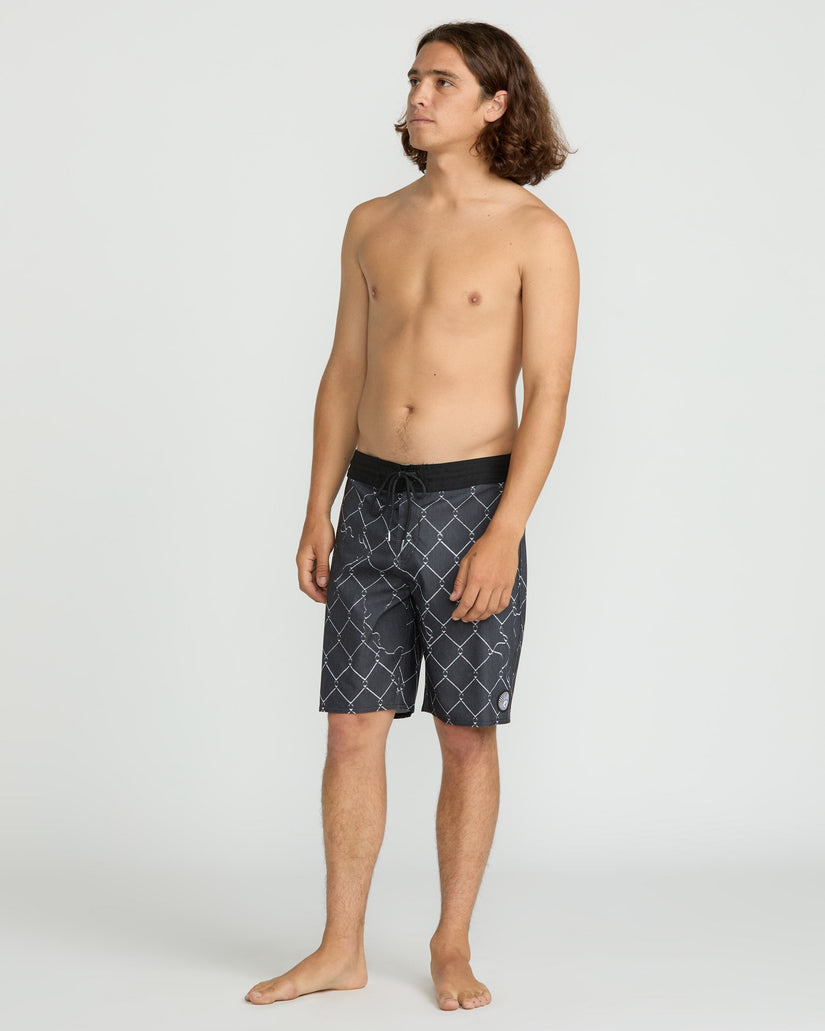 Boardshort Misdormeaner Stoney 19" - Black
