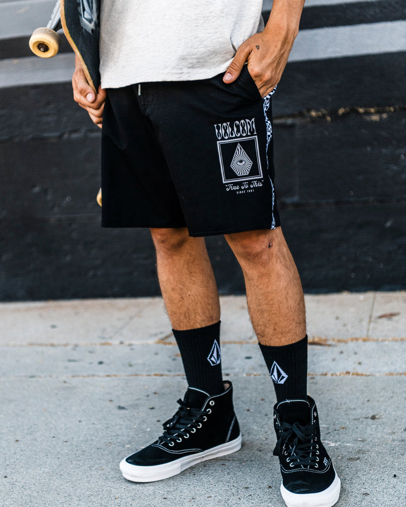 Bañador Yewster Loose Stoney 18" - Black