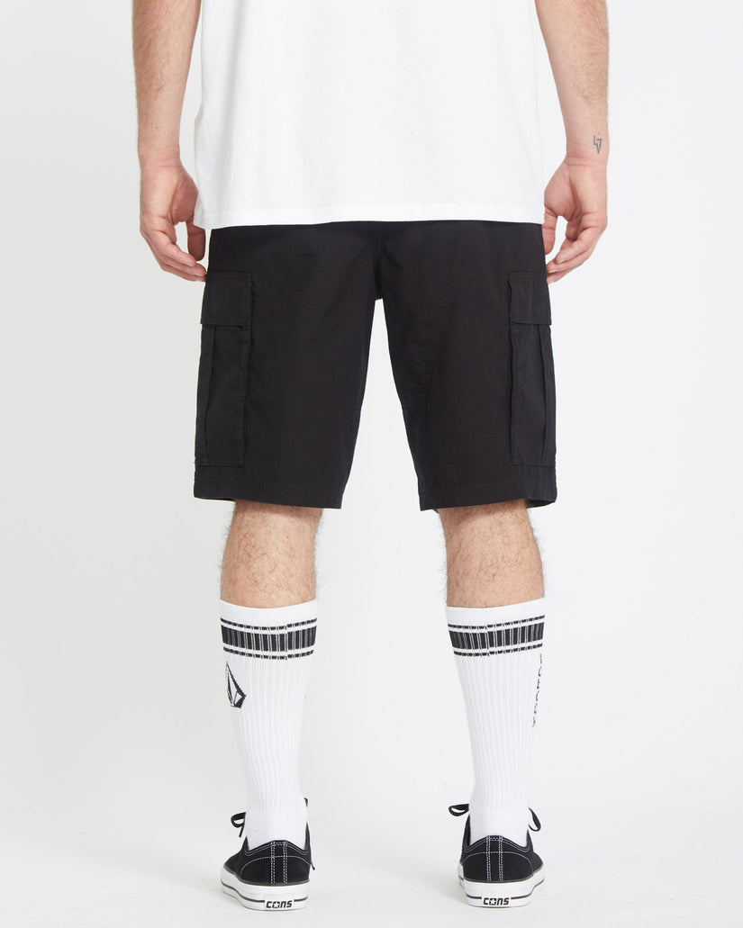 Pantalón corto tipo cargo Strange Tripper 22" - Black