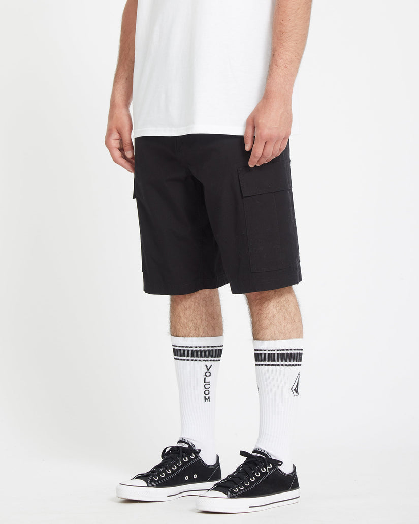 Pantalón corto tipo cargo Strange Tripper 22" - Black