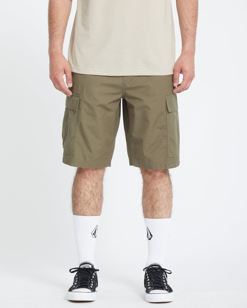Pantalón corto tipo cargo Strange Tripper 22" - Wintermoss
