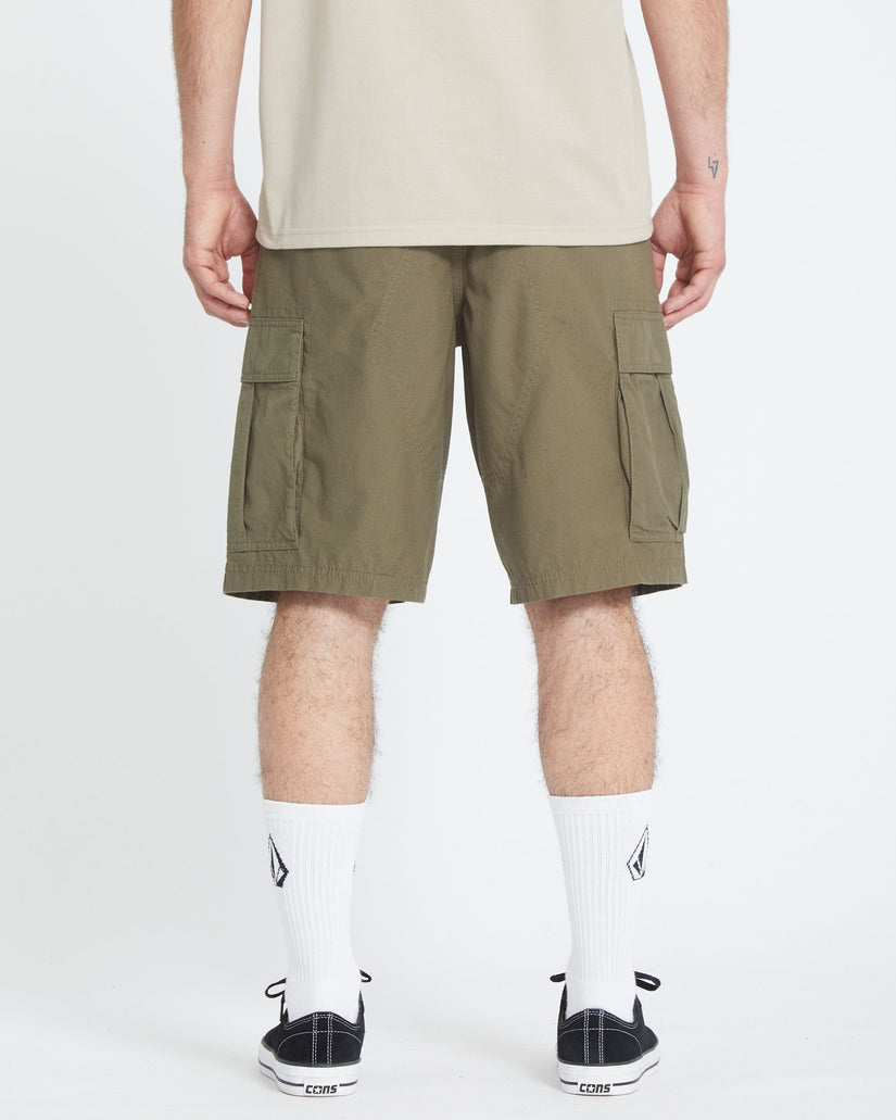 Pantalón corto tipo cargo Strange Tripper 22" - Wintermoss