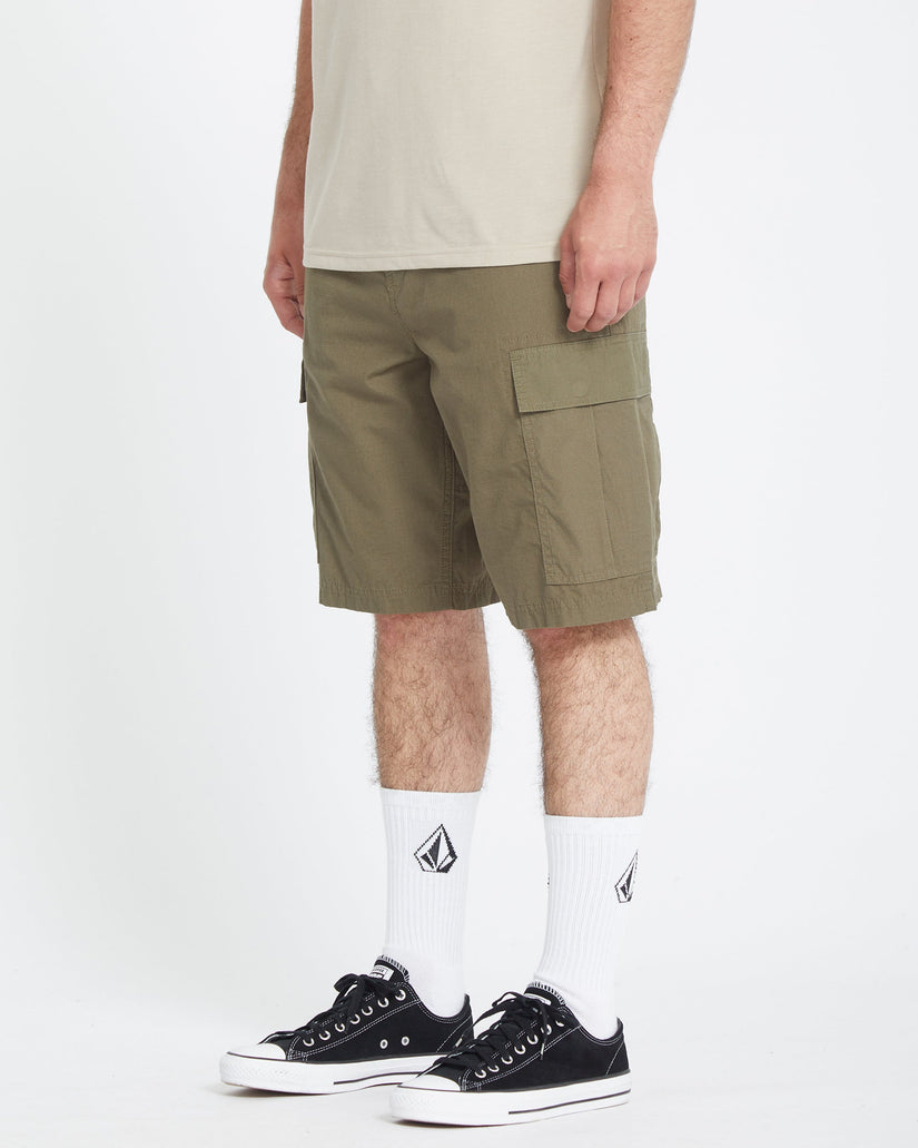 Pantalón corto tipo cargo Strange Tripper 22" - Wintermoss