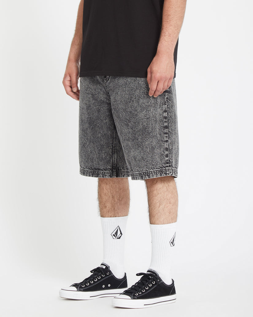 Pantalón corto Freazy Loose Elasticated Waist 22" - LIGHT ACID BLACK