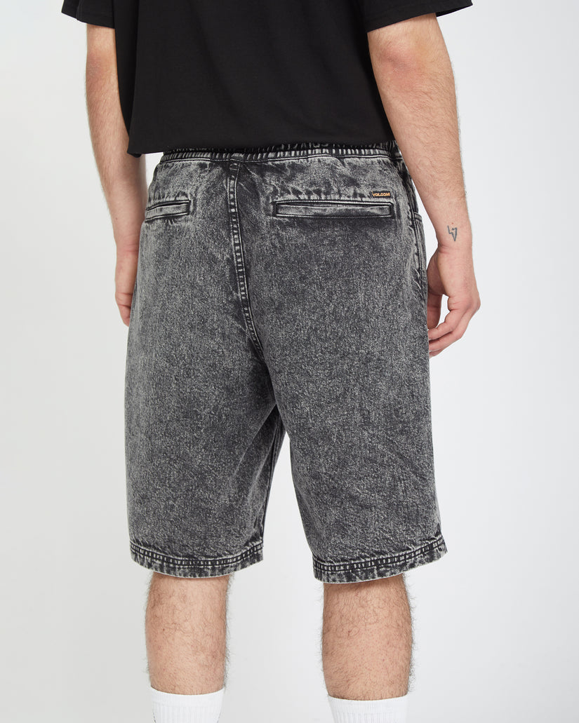 Pantalón corto Freazy Loose Elasticated Waist 22" - LIGHT ACID BLACK