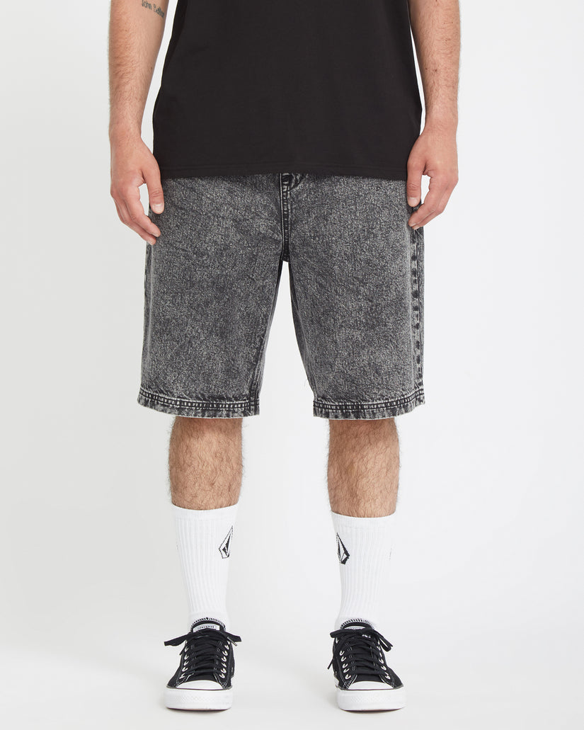 Pantalón corto Freazy Loose Elasticated Waist 22" - LIGHT ACID BLACK