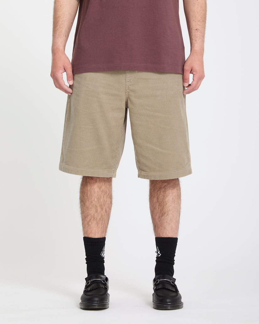 Pantalón corto con cintura elástica Freazy Loose 22" - Light Khaki