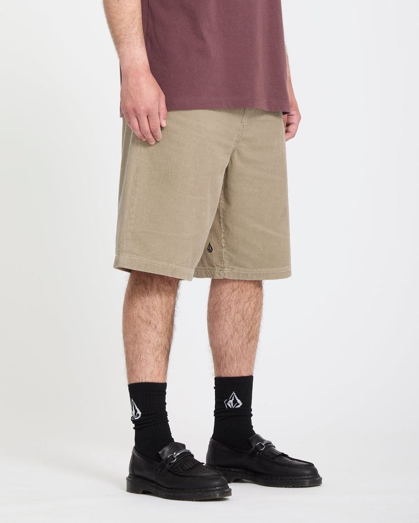 Pantalón corto con cintura elástica Freazy Loose 22" - Light Khaki
