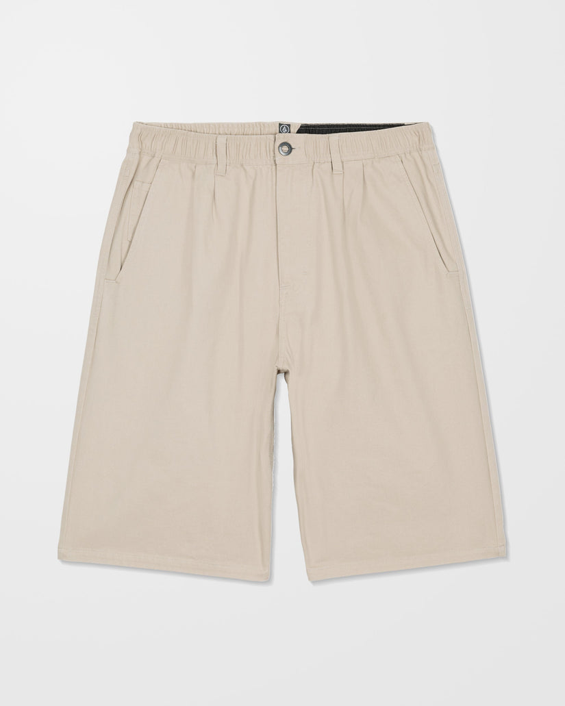 Pantalón corto chino con cintura elástica Chillow Pleat 24" - Light Khaki