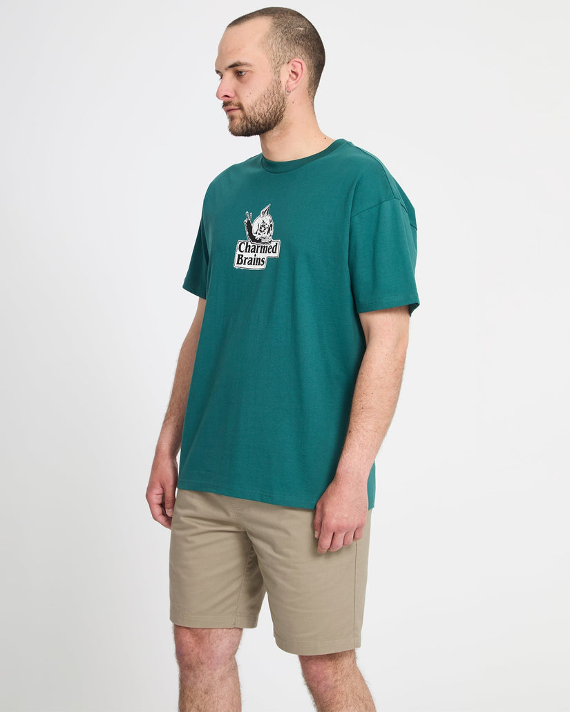Pantalón corto con cintura elástica Frickin II 19" - Khaki