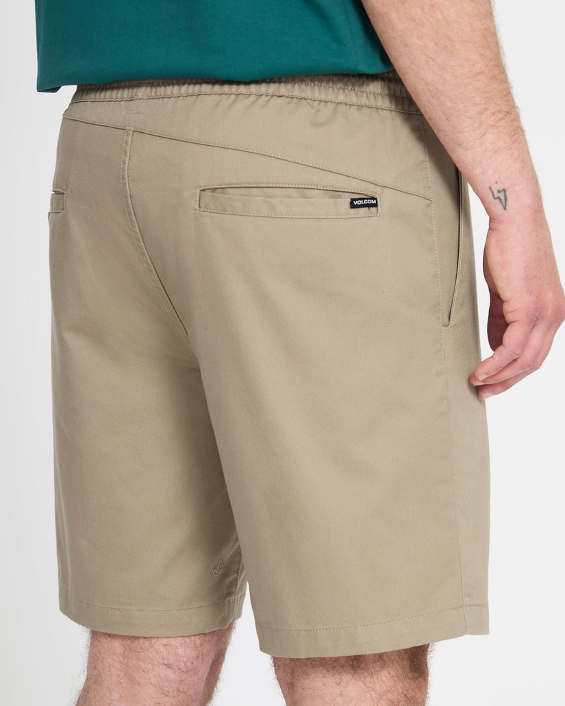 Pantalón corto con cintura elástica Frickin II 19" - Khaki