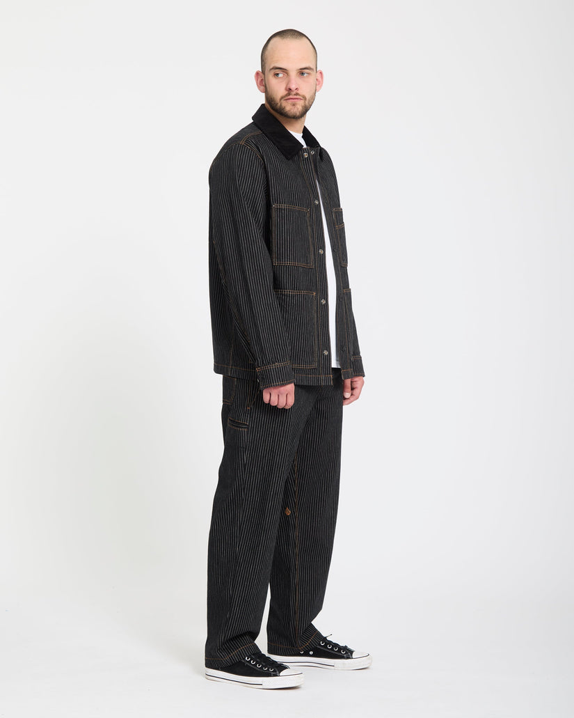 Pantalón Work Dialed - Black Stripe