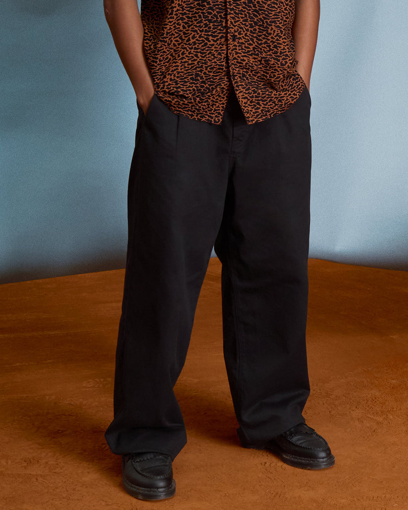 Pantalón Baggos Pleat - Black