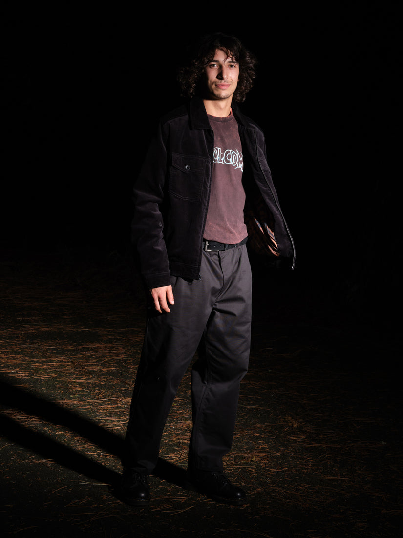Pantalón Chino Briqlayer Pleat - BLACK