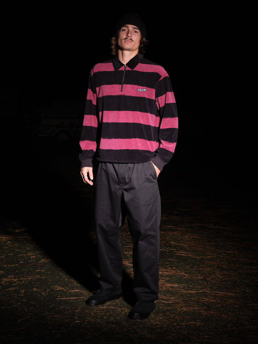 Pantalón Chino Briqlayer Pleat - BLACK