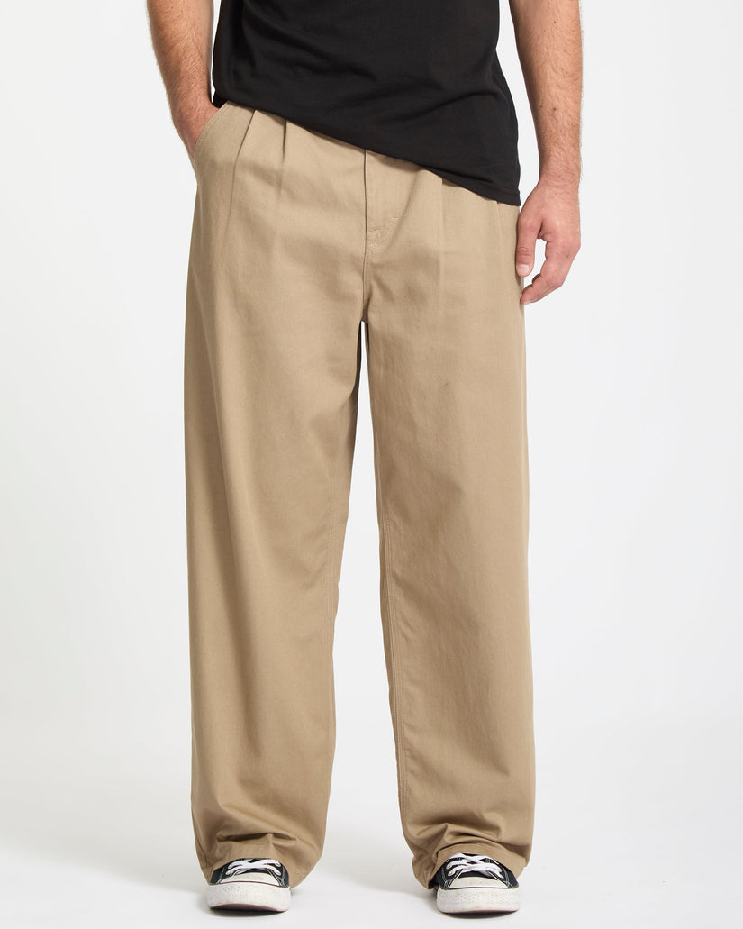 Pantalón Baggos Pleat - Khaki