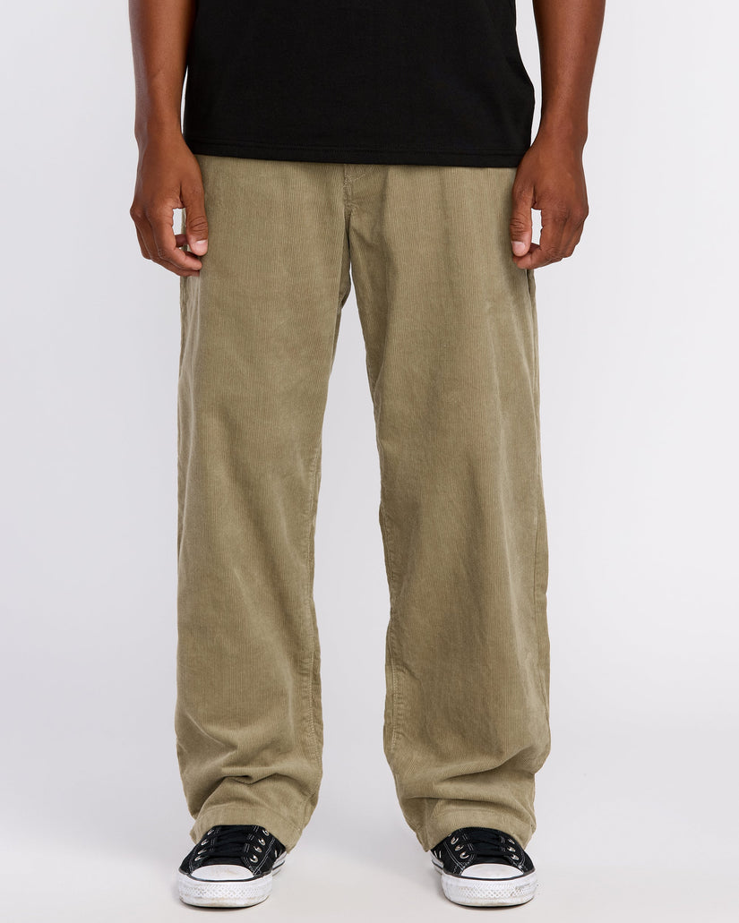 Pantalón De Pana Frickin Loose Tapered - Khaki