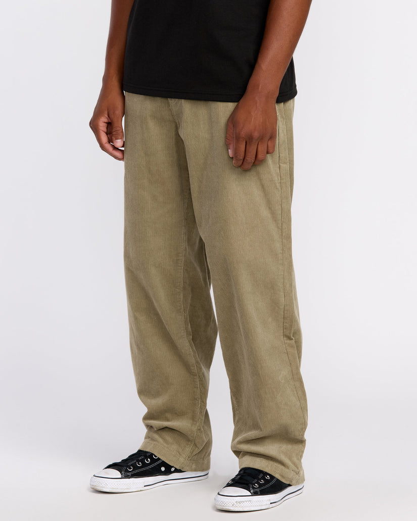 Pantalón De Pana Frickin Loose Tapered - Khaki