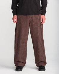 Pantalón Billow Plaid - Patina Brown