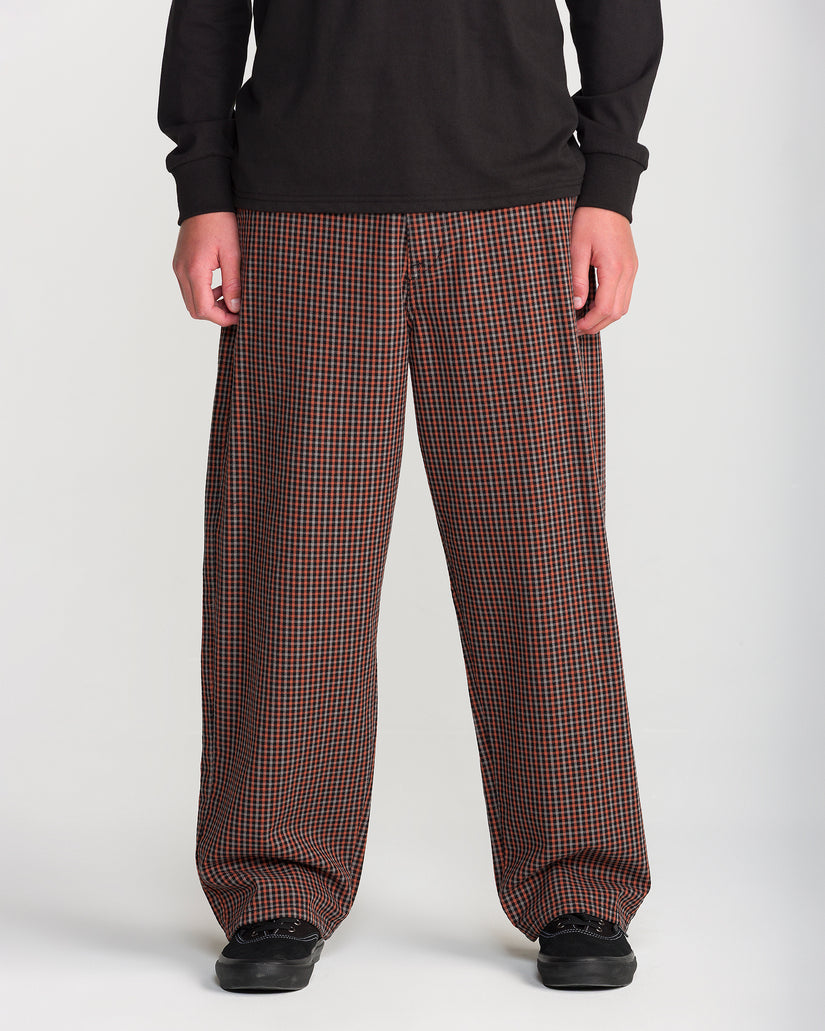 Pantalón Billow Plaid - Patina Brown